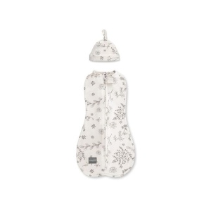 Săculeț Swaddle pentru infășat nou născut din bumbac + căciulița – First Step Bloom