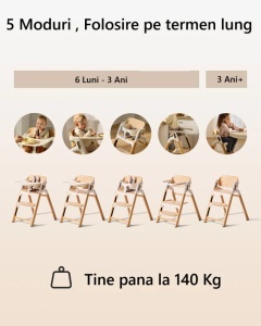 Scaun de masă evolutiv din lemn - DinerPal - Img 3