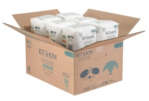 Scutece Hipoalergenice Eco Kit&Kin Chilotel XL6, Marimea 6, 15 kg+, 108 buc