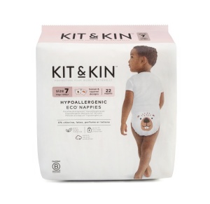Scutece Hipoalergenice Eco Kit&Kin, Marimea 7, 17kg+, 22 buc - Img 3