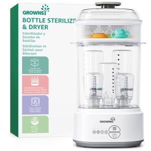 Sterilizator 5-în-1 cu uscător rapid pentru biberoane, tetine și accesorii pompe de sân