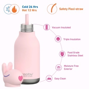 Sticlă termos din oțel inoxidabil Bestie - Bunny - Img 5