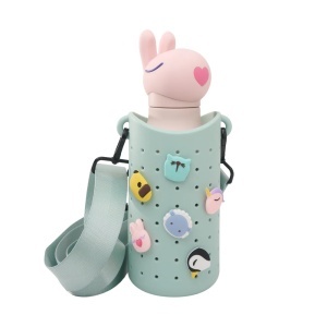 Suport de silicon pentru sticlă - Bestie Sling, Green