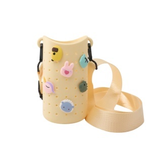 Suport de silicon pentru sticlă - Bestie Sling Yellow - Img 2