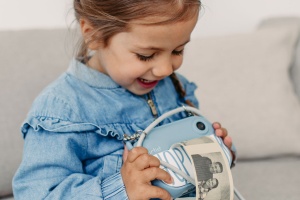 Aparat foto digital pentru copii cu funcție de printare instant- Hoppstar Artist Denim - Img 2