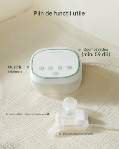Aspirator Nazal pentru bebeluși 2-în-1 cu difuzare soluție salină și sunete – BreezyClear Pro - Img 2