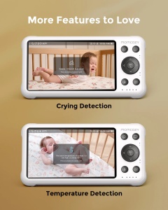 Baby monitor audio video 5 Inch – Dual-mode Smart BM04 - Img 3