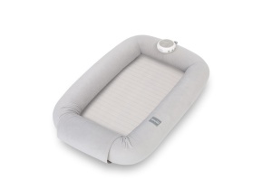 Baby Nest 4 în 1 cu arcadă de jucării și aparat de sunete - Gri - Img 3
