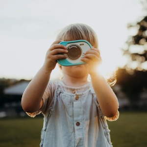 Cameră foto-video digitală pentru copii KIDYCAM - Cyan - Img 4