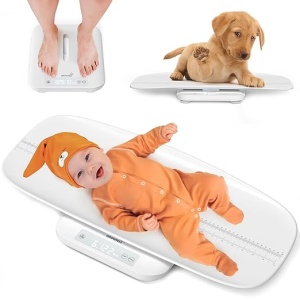 Cântar digital pentru bebeluși, animale și adulți, (Max150 kg), tavă detașabilă