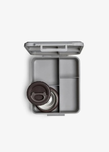 Caserolă prânz Mare cu 4 compartimente design Cool Kid + 1 borcan termoizolant - Img 3