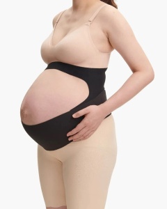 Centură pentru susținerea greutății abdominale pentru gravide -BumpEase – Ergonest Maternity Belly Band - Negru