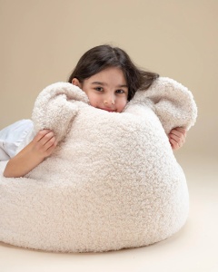 Cream White Bear Beanbag - Img 6