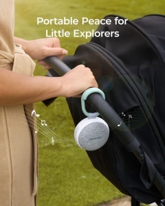 Dispozitiv portabil White Noise cu acumulator și lumină, 20 de sunete relaxante, conectivitate Bluetooth - Img 2