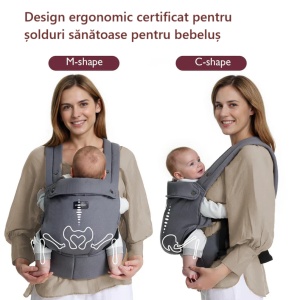 Marsupiu ERGONOMIC PureHug - Negru - Img 4
