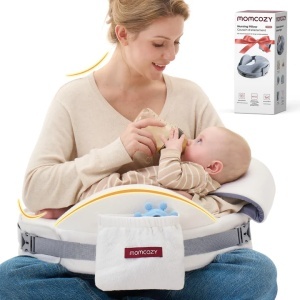 Pernă de alăptat cu spumă cu memorie, suport ergonomic maxim pentru spate – CozyPro Alb