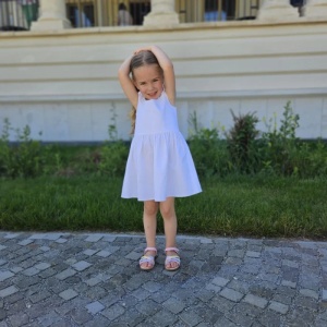 Rochiță albă cu bretele - Img 4