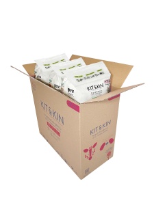 Scutece Hipoalergenice Eco Kit&Kin Chilotel l XXL, Marimea 7, 17 kg+, 96 buc