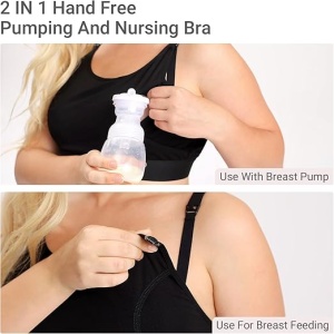 Sutien 2 in 1 The Original, pentu pompare, alaptare Hands Free – Negru - Img 5