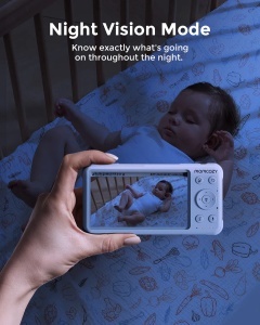 Baby monitor audio - video 1080P High Non-Wifi – Momcozy BM01 - Img 7