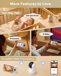 Baby monitor audio video 5 Inch – Dual-mode Smart BM04 - Img 4
