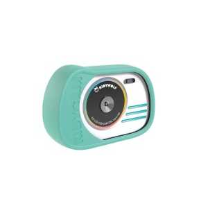 Cameră foto-video digitală pentru copii KIDYCAM - Cyan