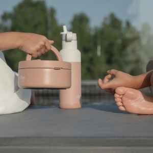 Caserolă termoizolantă cu 2 compartimente, Pink Blush, 400ml - Img 6