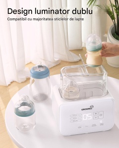 Încălzitor și sterilizator biberoane 9-în-1 – încălzire rapidă, decongelare, fără BPA, cu afișaj LCD - Img 3