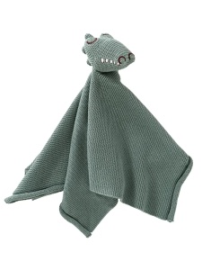 Jucărie doudou Crocodil, din bumbac organic