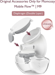 Piesă consumabilă - Set 2 diafragme de schimb pentru pompa portabilă Mobile Flow M9 - Img 3