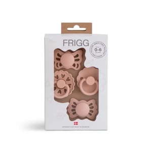 Prima suzetă a bebelușului, set de 4 buc - Floral heart - Blush
