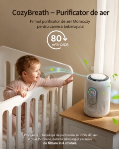 Purificator de aer CozyBreath Baby Air cu filtru de carbon și lumină reglabilă - Img 2