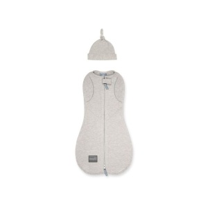 Săculeț Swaddle pentru infașat, din bumbac + căciulița – Second step bej