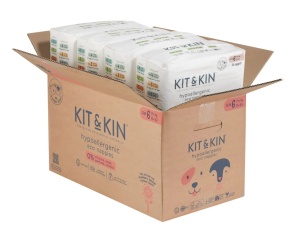 Scutece Hipoalergenice Eco Kit&Kin, Marimea 6, 14 kg+, 96 buc