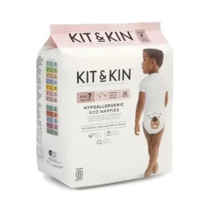 Scutece Hipoalergenice Eco Kit&Kin, Marimea 7, 17kg+, 88 buc - Img 2