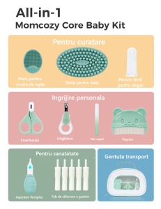 Set îngrijire nou născut cu 14 Piese – All-in-1 Core Baby Kit - Img 2