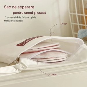 Tampoane pentru sân, reutilizabile, super absorbante – Pachet 14 bucăți, cu husă de transport, grosime mare - Img 5