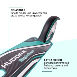Trotinetă HUDORA BigWheel® 205 - turquoise - Img 3