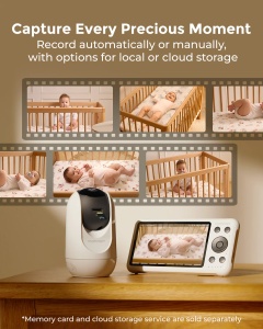 Baby monitor audio video 5 Inch – Dual-mode Smart BM04 - Img 5