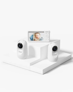 Baby Monitor MOMCOZY – Cameră duală, Video 1080P, high non Wi-Fi