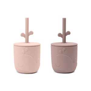 Cană cu pai Peekaboo - Set de 2 - Wally - Img 2