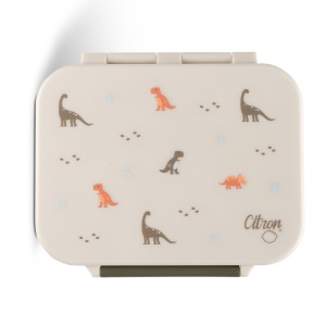Caserolă gustări din Tritan cu 3 compartimente design Dino - Img 4