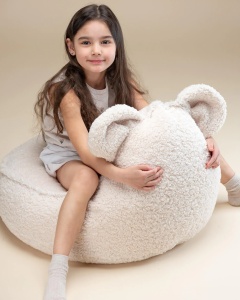 Cream White Bear Beanbag - Img 3