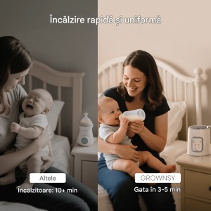 Încălzitor multifuncțional 10-în-1 pentru biberoane – control temperatură, temporizator, oprire automată, potrivit pentru laptele matern - Img 4