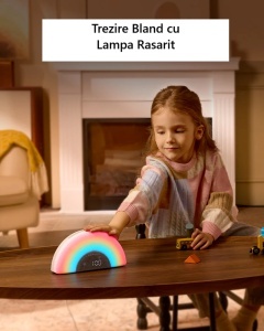 Lampă DreamSync Smart cu sunete si muzica Wireless Mobil – Rainbow Light & App Control - Img 3