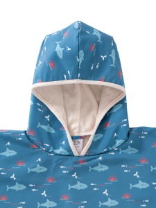 Poncho plajă cu protecție solară, model Shark - Img 3