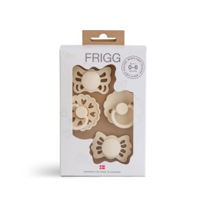 Prima suzetă a bebelușului, set de 4 buc - Floral heart - Cream