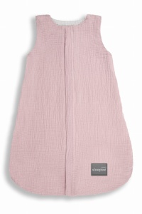 Sac de dormit din muselină, reversibil, 1 TOG S 0 - 4 luni - Rose - Img 2