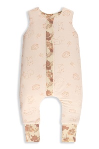 Sac de dormit reversibil cu picioare 2.5 TOG – 6-12 luni XS Almond/Cream - Img 2