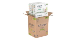 Scutece Hipoalergenice Eco Kit&Kin, Marimea 2, 4-8 kg , 152 buc